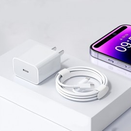 Suitable For Iphone Fast Charger 20w+1pc Type-C 39.37inch Set Suitable For Apple Charging Cable Mobile Power Adapter Compatible With Iphone 14 13 12 11 Pro Max XR XS X, IPad