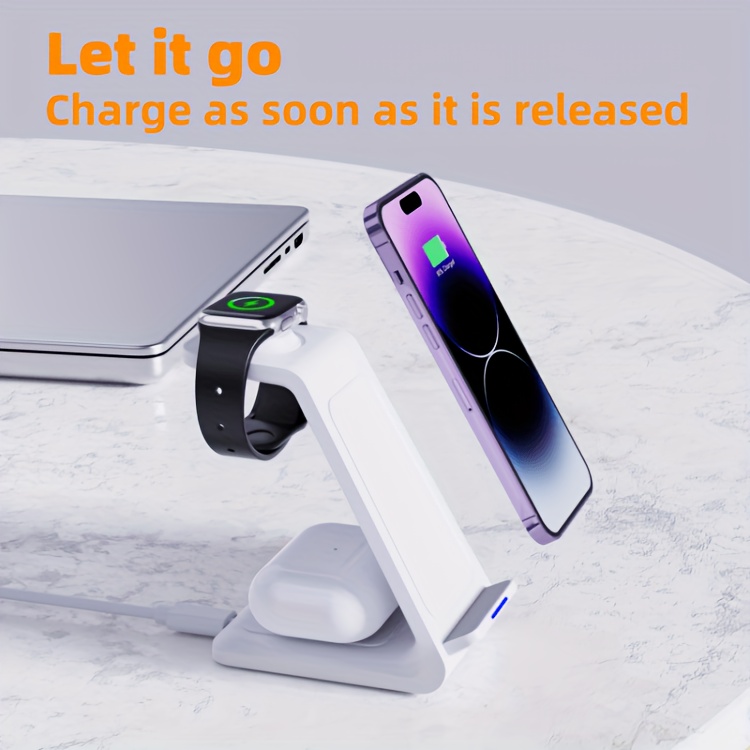 multifunctional wireless charger-3 in 1 multifunctional wireless charger charging station mobile phone holder for iphone iwatch airpods details 10