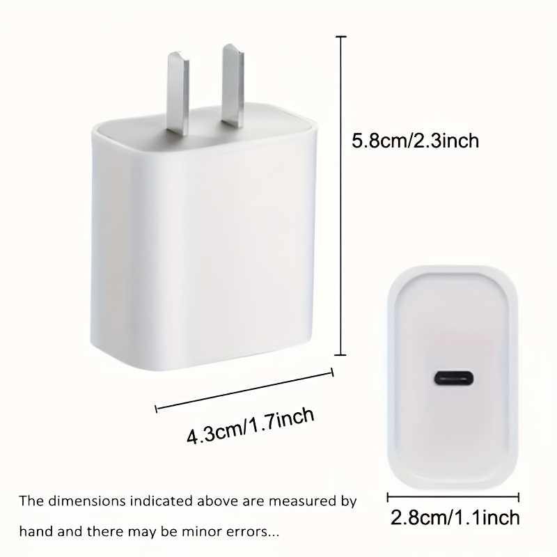 2pcs for iphone 14 13 12 11 fast charger 20w rapid usb c charger with usb c to for apple charging cable pd adapter details 3