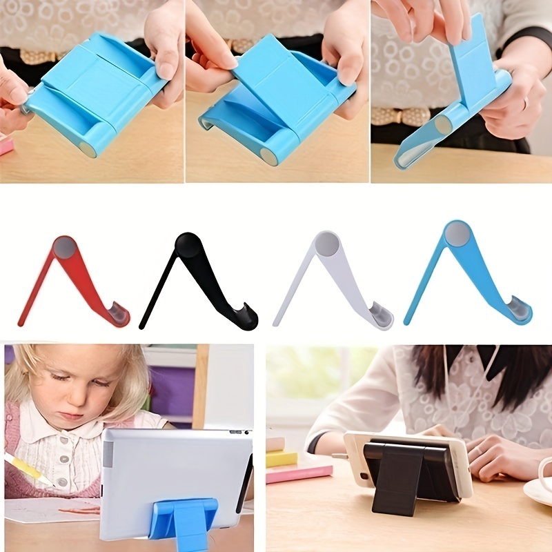 1pc mobile phone bracket tablet universal lazy bracket desktop multi functional foldable portable phone bracket details 4